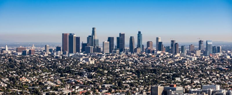 Los Angeles From The Hollywood Sign Trail   Pano